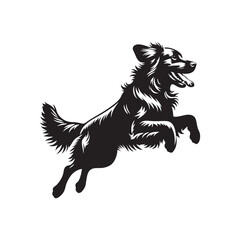 Golden Retriever Dog Silhouette - Golden Retriever Dog Vector - Illustration of Golden Retriever,