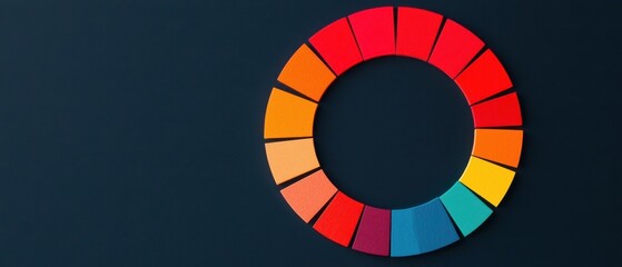 Obraz premium Hard Skills Infographics concept. Colorful Circular Infographic Displaying Technical Data Categories
