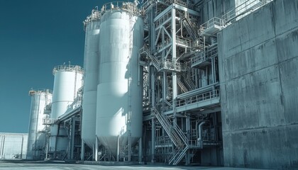 industrial plant in the city