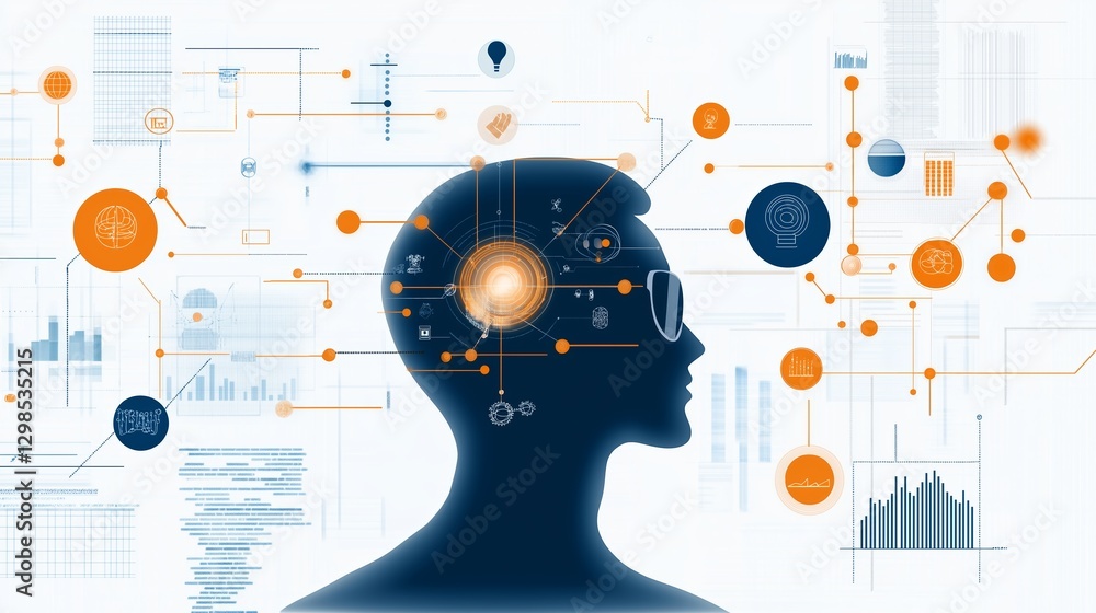 Poster exploring the relationship between technology and human cognition in a digital environment