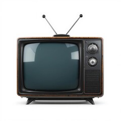 Vintage Television Set with Antennae