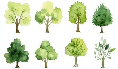 Fototapeta premium collection of trees