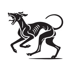 Spanish Greyhound Silhouette - Spanish Greyhound Vector - Minimalist Spanish Greyhound Dog Design.