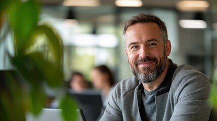 Fototapeta premium Smiling Business Person in the Office