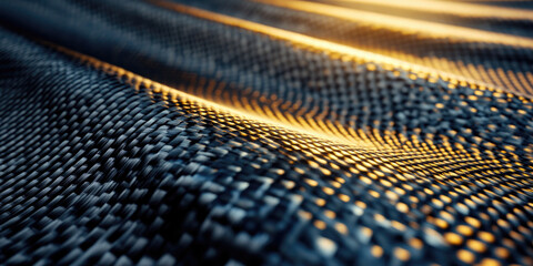 Obraz premium Futuristic Carbon Fiber Material Background for Automotive and Aerospace