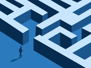 Challenge Problem ,Businessman Walks Into Maze