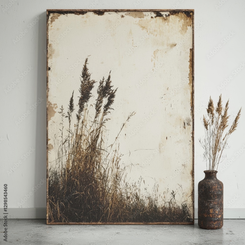 Poster full-size raster visualization is provided in the template for a 3d picture poster mockup