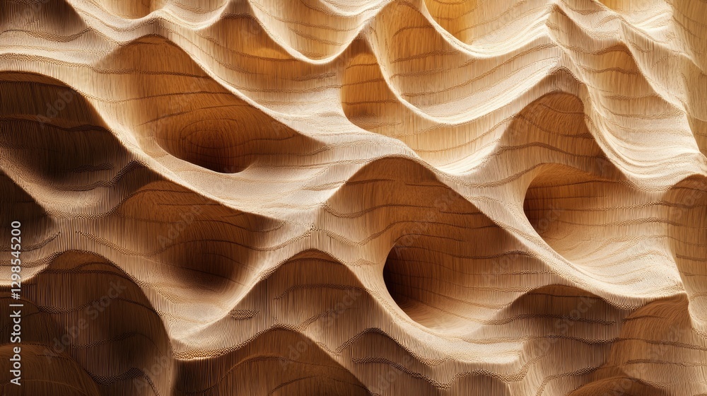 Poster a layered honeycomb pattern expanding and contracting, shifting its depth dynamically.