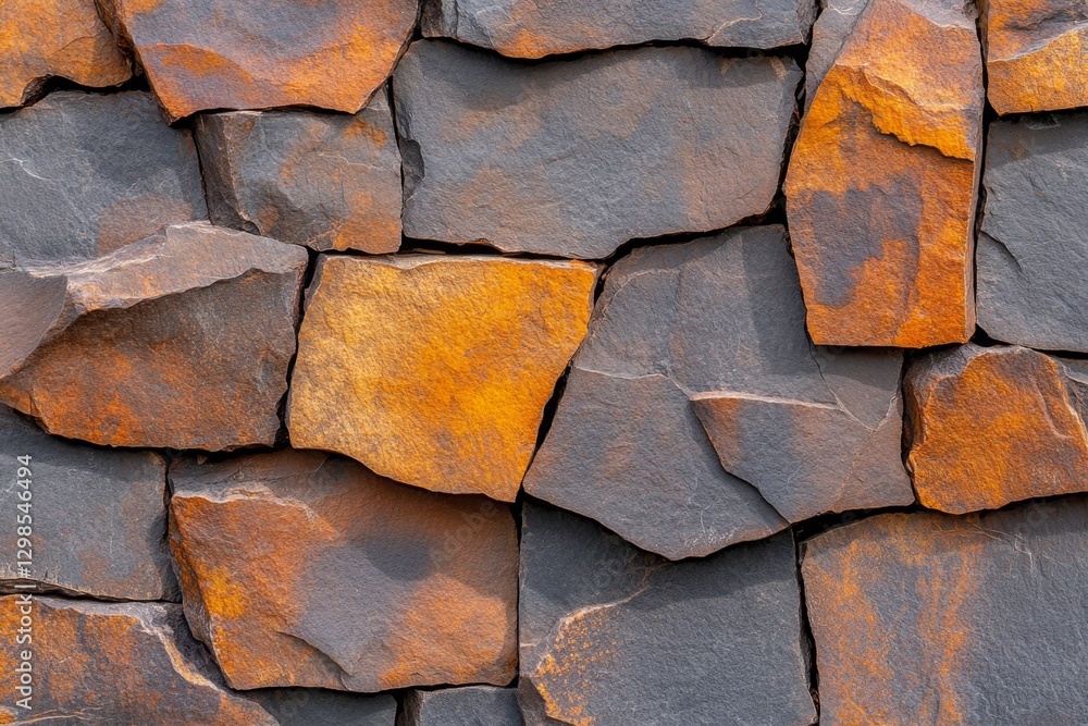 Poster a hyper-realistic close-up of a cliff's rugged rock face, showing every crack and texture detail