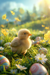 Easter vertical Background for post card