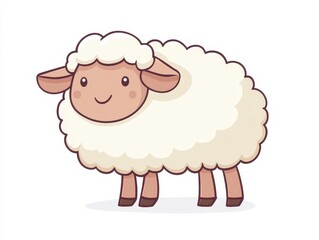 Obraz premium vector illustration of a sheep