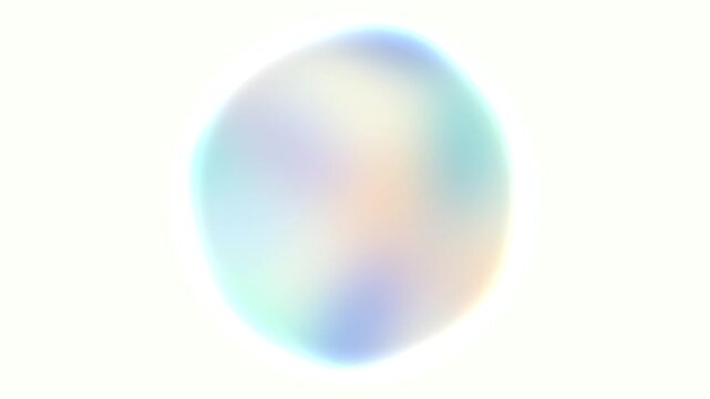 Circle Animation with Blue Pink Blurred Gradient at White Background