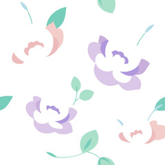 vector illustration of an abstract floral background