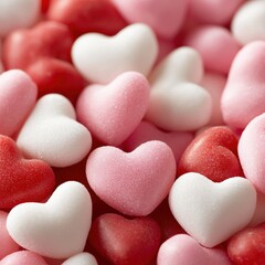 Fototapeta premium heart shaped candy for valentine's day