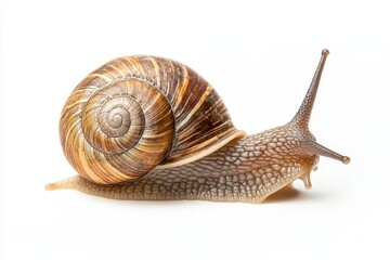 snail on a white background