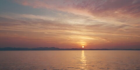 Naklejka premium Sunset background, minimal pastel design