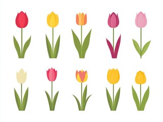 Obraz premium set of tulips