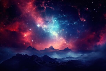 Fototapeta premium Nebula space astronomy universe.