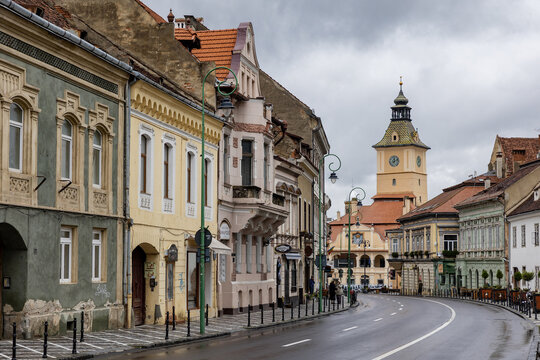 Romania. Brashov. Street views of the city of Brasov.