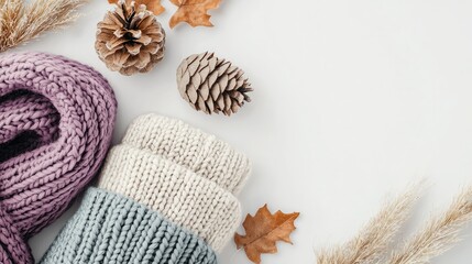 Autumn Knitwear Flatlay