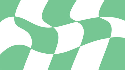 Groovy Checkered Background Vector Illustration – Retro Psychedelic Wavy Pattern, Vibrant 60s and 70s Aesthetic, Funky Optical Illusion Design, Trendy Abstract Digital Wallpaper