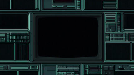 Fototapeta premium retro crt screen