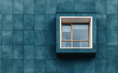 The structure, clad in corrugated metal, is shown in close-up, complete with a window and vents