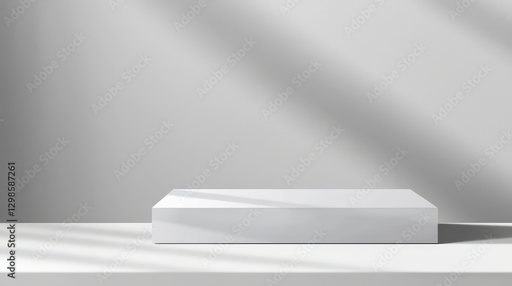 Poster abstract luxury is conveyed through a blurred grey gradient used as a background in a studio setting