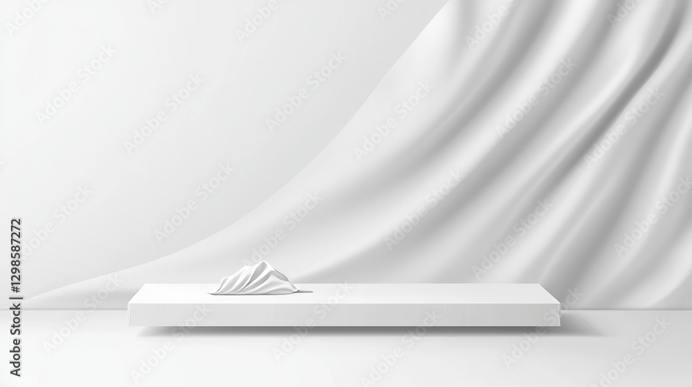 Aufkleber the background of a studio wall features a blurred grey color gradient symbolizing abstract luxury, 