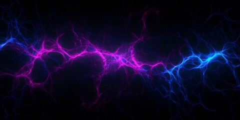 AI-powered digital network glowing deep blue violet luminescence --ar 2:1