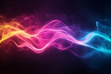 abstract liquid glass ribbons flowing neon futuristic aesthetics --ar 3:2