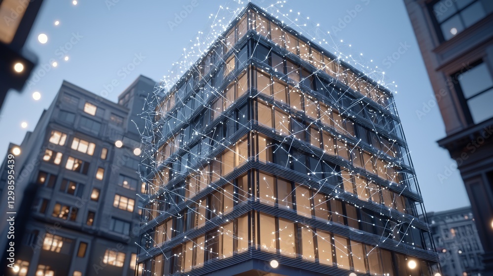 Poster a modern office complex utilizing iot sensors to achieve intelligent and efficient energy control