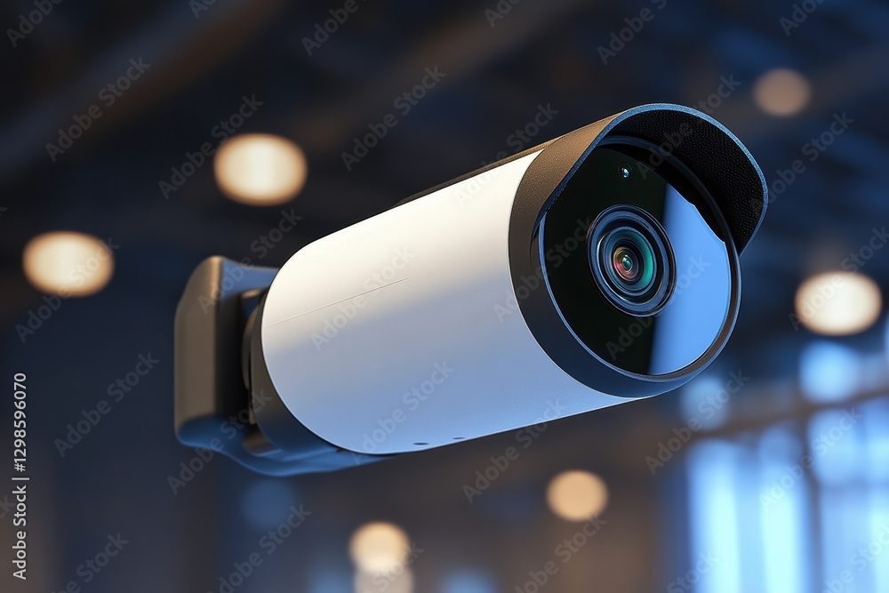 Poster video camera featuring motion detection technology positioned indoors with clear resolution