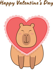 A Valentine Day card. Love, postcard, love.