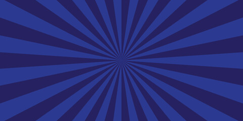 Background sunburst pattern blue design. Vintage sunrays illustration swirl grunge backdrop line. sun beam vector banner design and comic burst gradient concept pattern.	