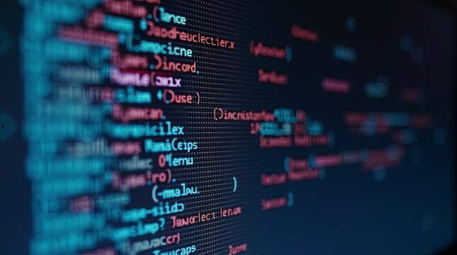 A computer screen with a lot of code on it