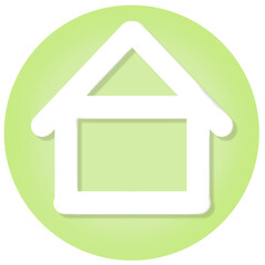 home icon on a white background