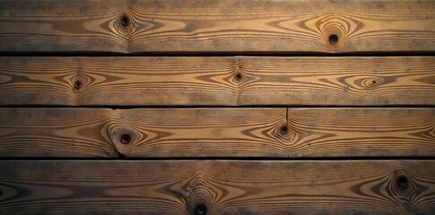 Naklejka premium Weathered brown wood planks, showing grain and texture, element, wood planks