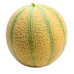 Sweet Honeydew Melon isolated on transparent background