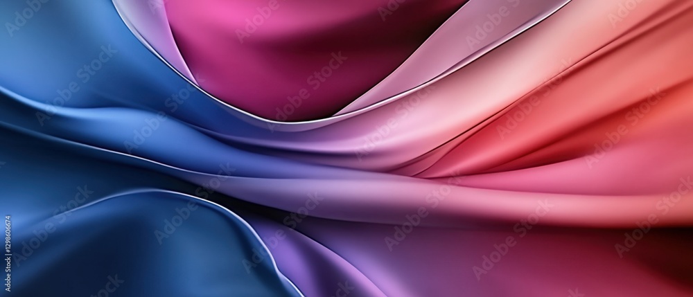 Poster abstract flowing smooth gradient background with curves