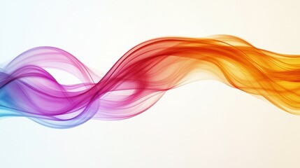 A flowing abstract design featuring vibrant waves of color in a smooth, dynamic composition.