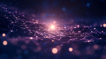 cybernetic energy web high-tech neon glow