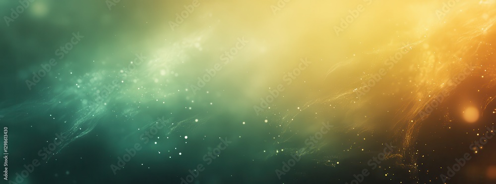 Poster abstract color gradient background with soft texture, glowing particles and mystical atmosphere for 