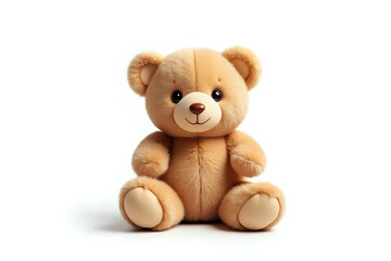 Obraz premium Cute teddy bear isolated on white background