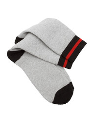 Warm outdoor socks isolated on white