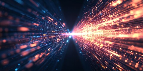 luminous fractal pulse cyber flow