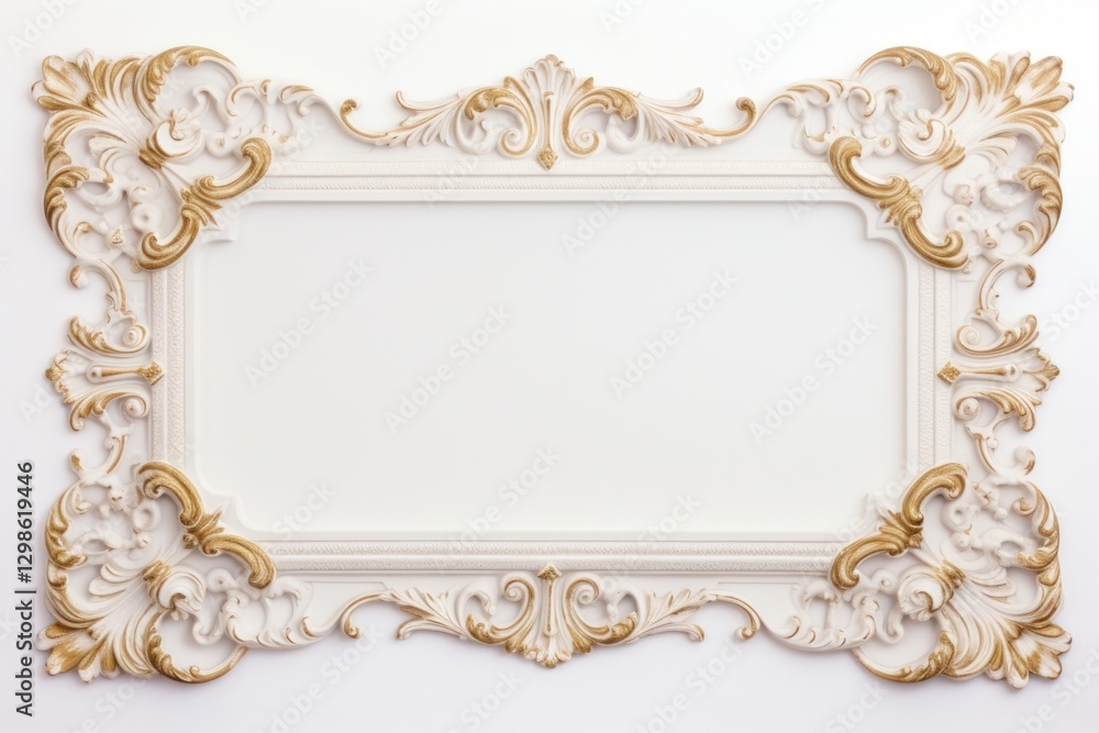 Poster rectangle rococo backgrounds rectangle frame.