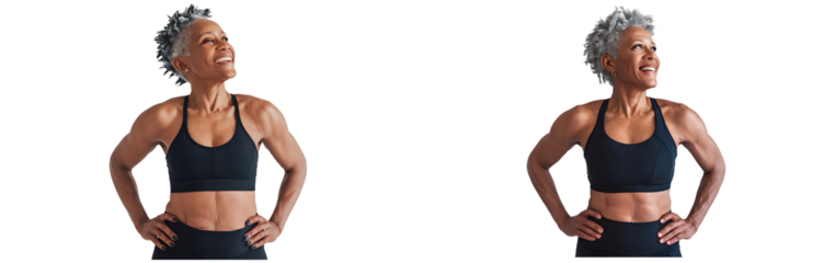 Confident Older Woman Smiling with Vitality and Joy