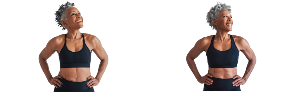 Confident Older Woman Smiling with Vitality and Joy - Powered by Adobe