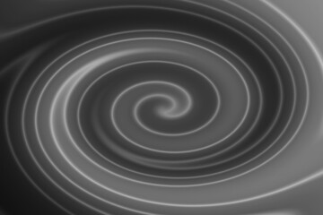 Abstract black and white swirl design with hypnotic spiral patterns